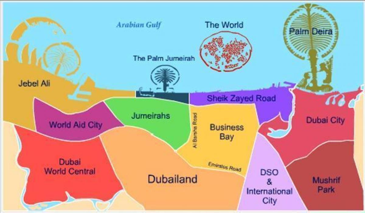 नक्शे के Dubailand