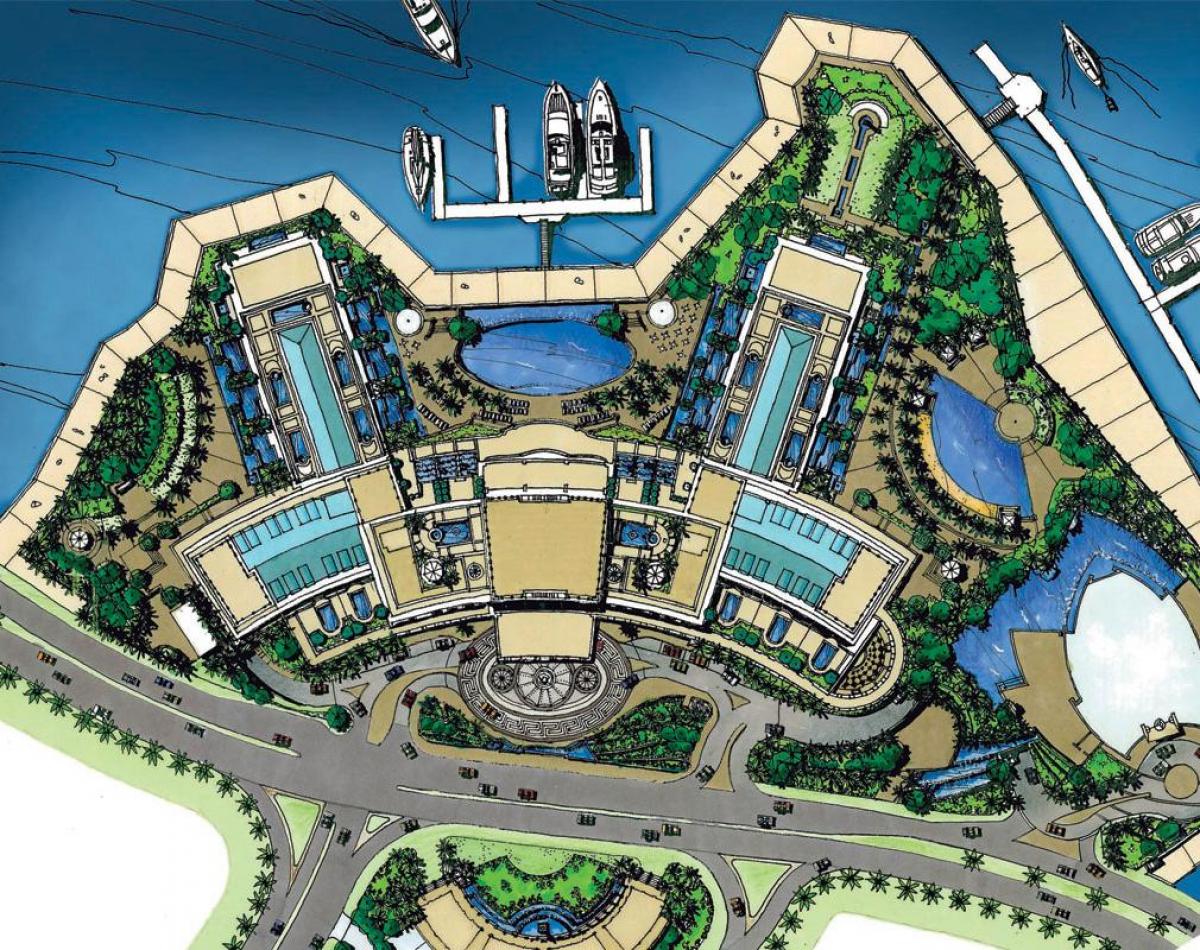 नक्शे के Palazzo वर्साचे दुबई