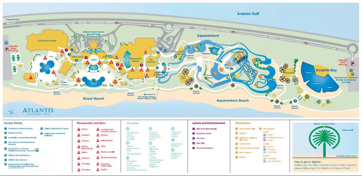 नक्शे के अटलांटिस दुबई