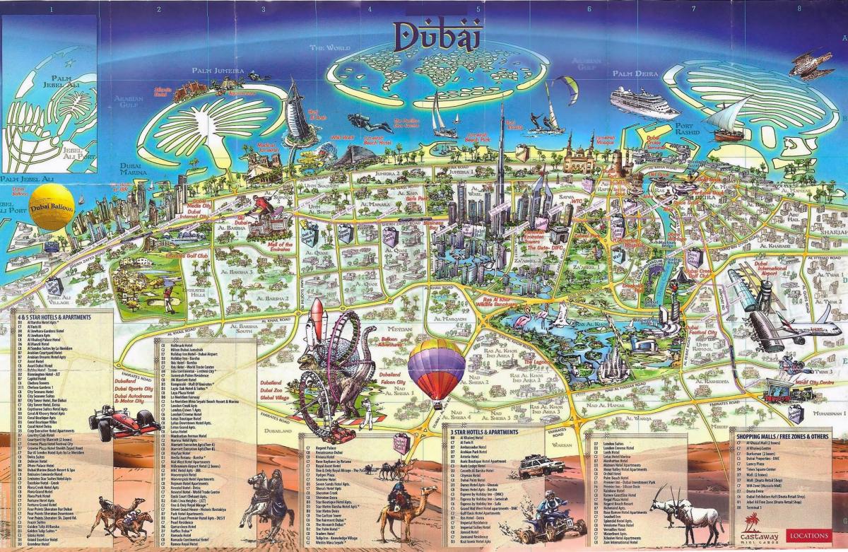 3 डी मानचित्र के दुबई