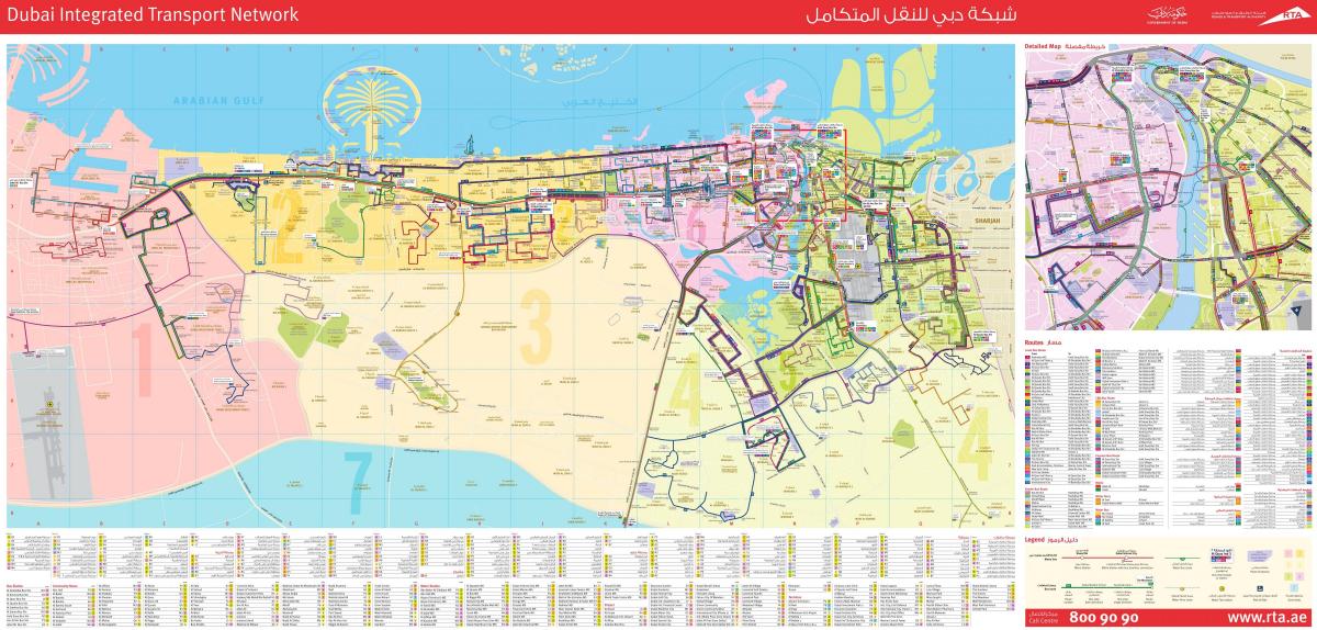 दुबई बस मार्ग नक्शा