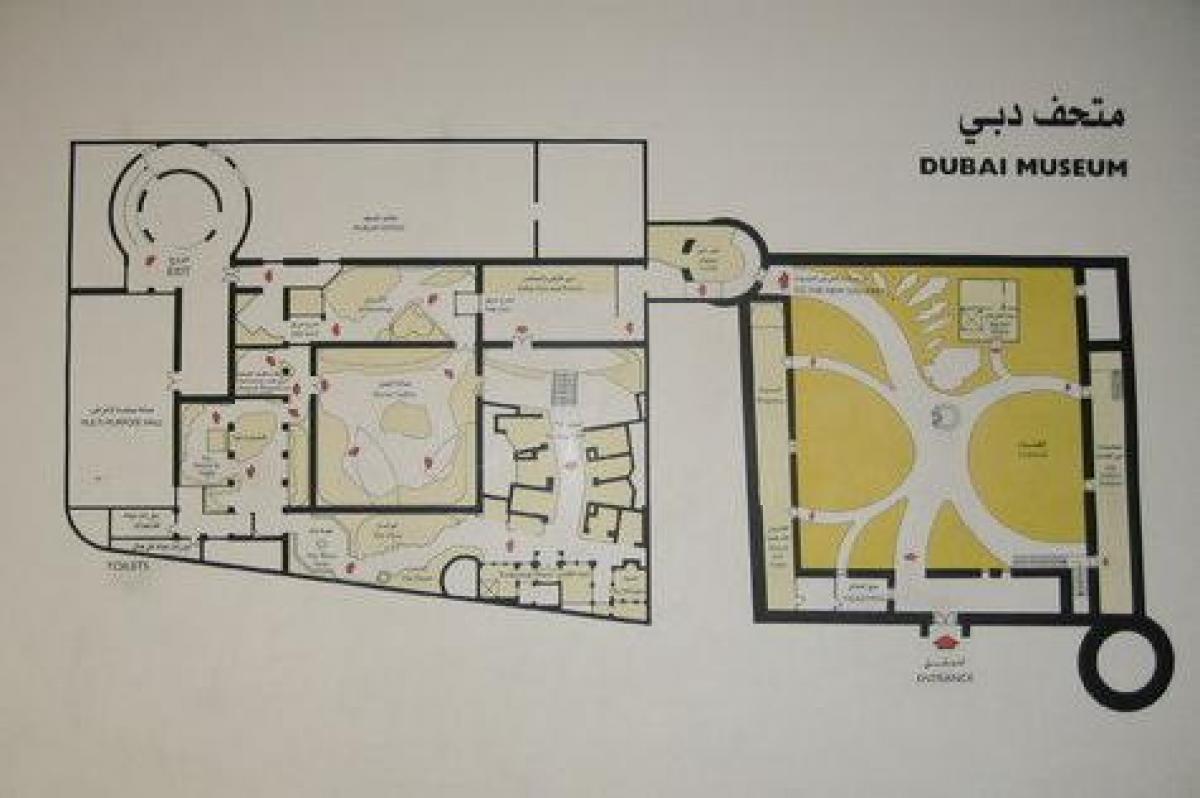 दुबई संग्रहालय स्थान का नक्शा