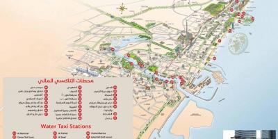 दुबई जल टैक्सी मार्ग नक्शे