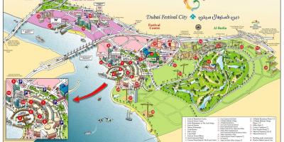 दुबई महोत्सव शहर के नक्शे
