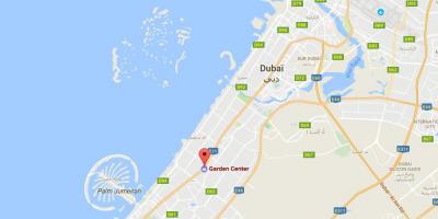 दुबई बगीचे केन्द्र स्थान का नक्शा