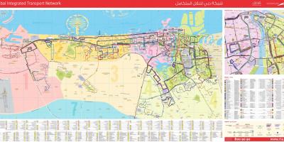 दुबई बस मार्ग नक्शा