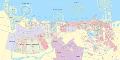 दुबई शहर के नक्शे