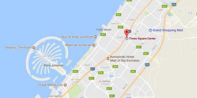 नक्शे के टाइम्स स्क्वायर केंद्र दुबई