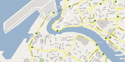 नक्शे के Bur Dubai