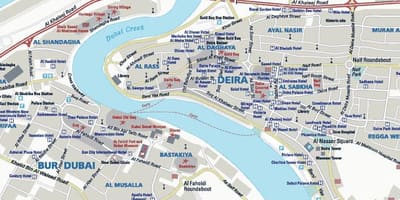 नक्शे के Deira दुबई