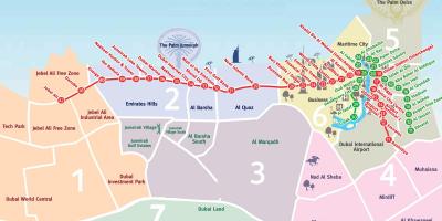 नक्शा दुबई के पड़ोस